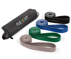FLEXVIT Revolve knit bands bundle (4), all with mesh bag FLEXVIT Revolve knit bands bundle (4), all with mesh bag