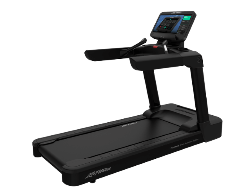 Integrity Series Treadmill with D base and DISCOVER SE3 HD console, Black Onyx
