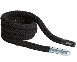 1.5" x 20' Cotton Climbing Rope - 38 mm. x 6 m. - (steel eyelet end) 1.5" x 20' Cotton Climbing Rope - 38 mm. x 6 m. - (steel eyelet end)