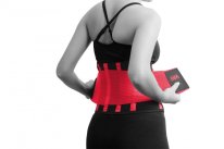 MADMAX Slimming Belt, Women's, Black/Rubine red