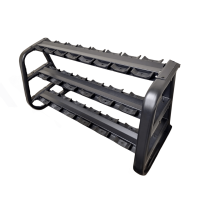 Gravity R Line Three Tier Dumbbell Rack, 10-pair capacity Gravity R Line Three Tier Dumbbell Rack, 10-pair capacity