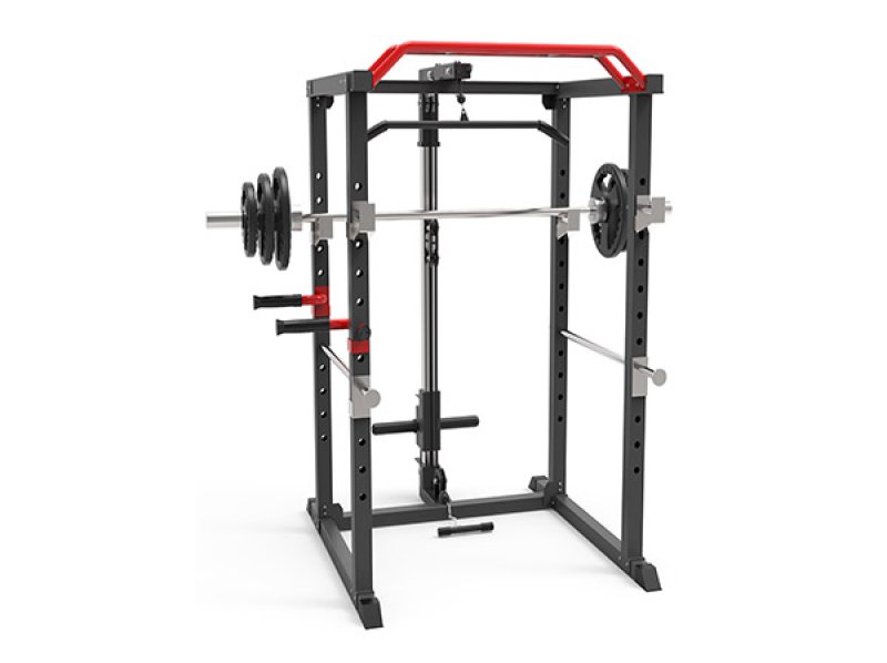 Gravity D Series Power Rack with Pulldown and Biceps Curl