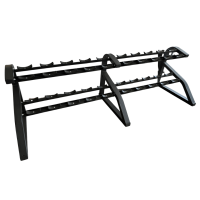 Gravigy R Line Double Tier Dumbbell Rack, for 10 dumbbell pairs Gravigy R Line Double Tier Dumbbell Rack, for 10 dumbbell pairs