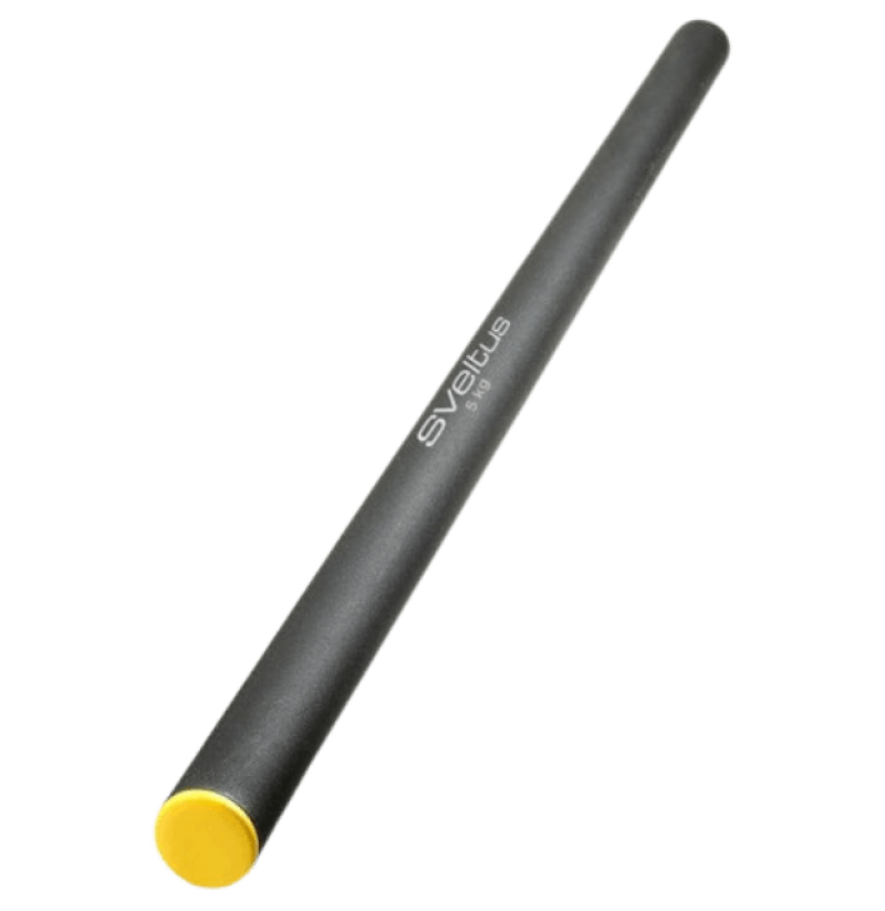 Weighted steel bar yellow 1 m 5 kg