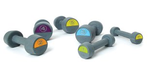 Rebok Studio Rubber Dumbbell, different weights Rebok Studio Rubber Dumbbell, different weights