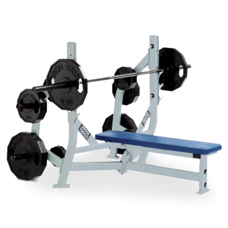 Hammer Strength Olympic Bench Weight Storage